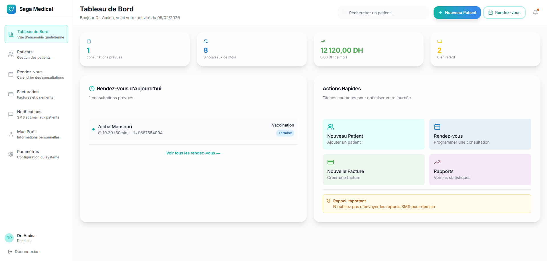 SagaMedical: one workspace for clinic operations and patient care