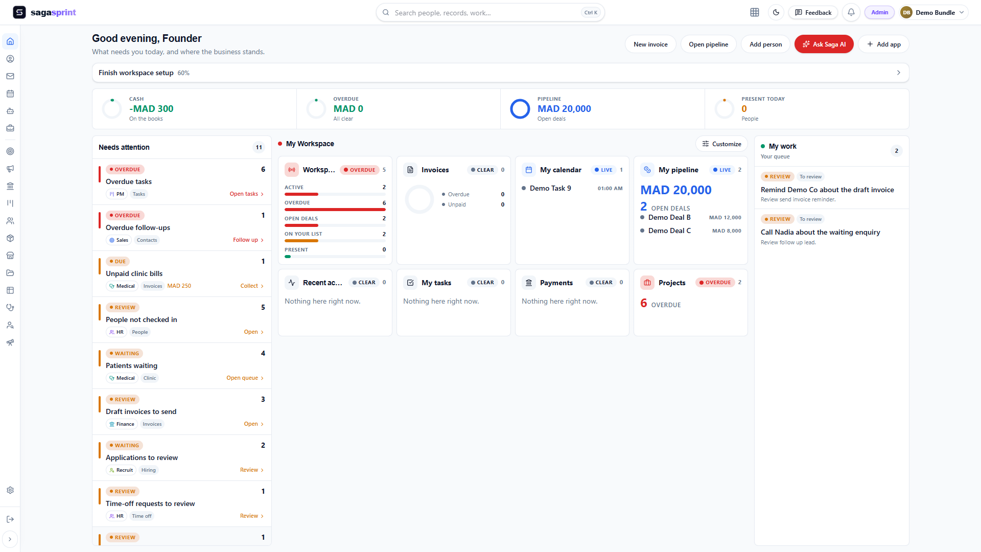 Fold the sidebar with Ctrl+B