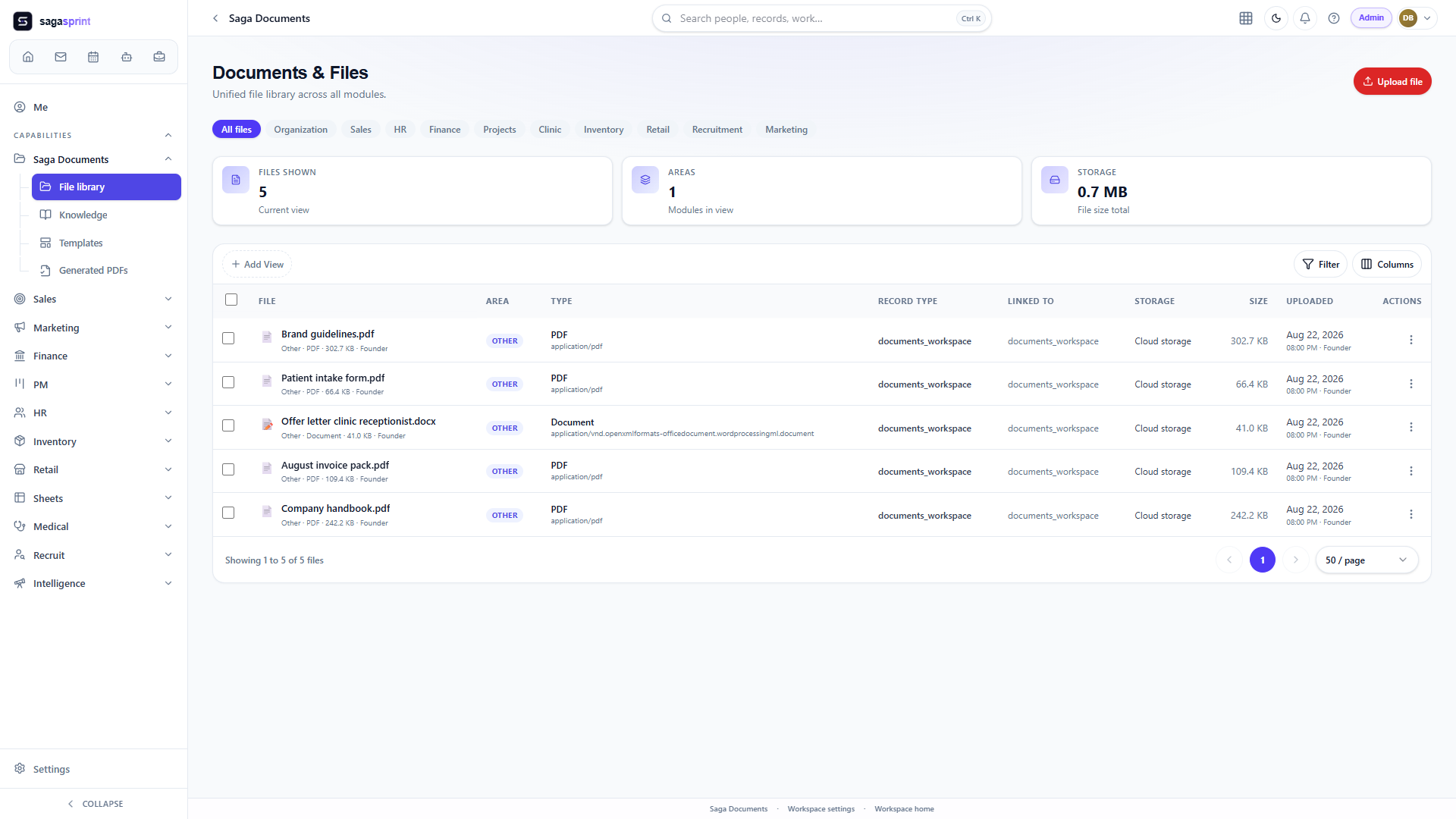 File library